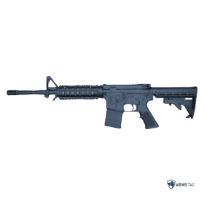 Colt M4 Carbine Quad Rail .223 Rifle with A2 front sight and adjustable stock